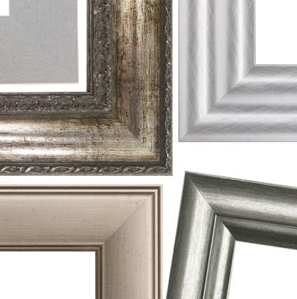 Aged Silver Mirror Frames  Silver Ornate Frames – MirrorMate