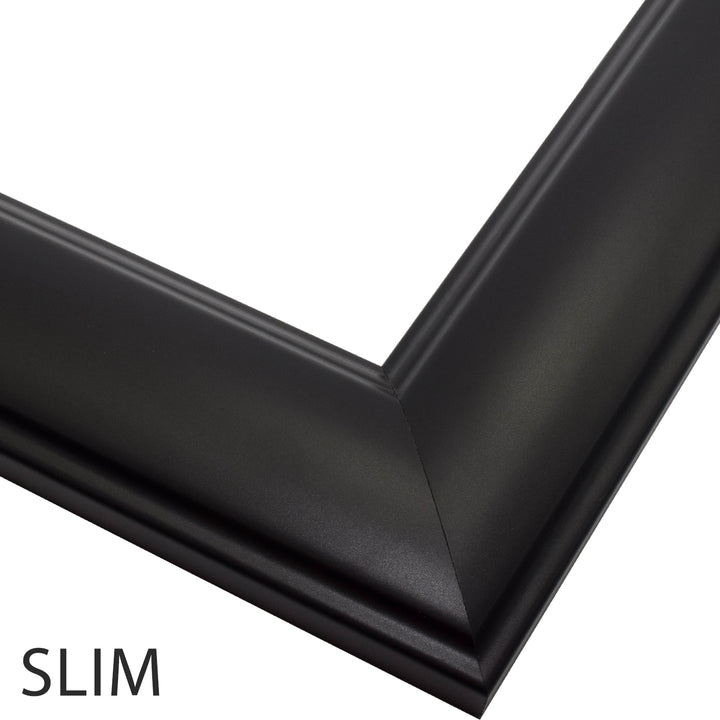 Pemaquid Black Slim Mirror Frame