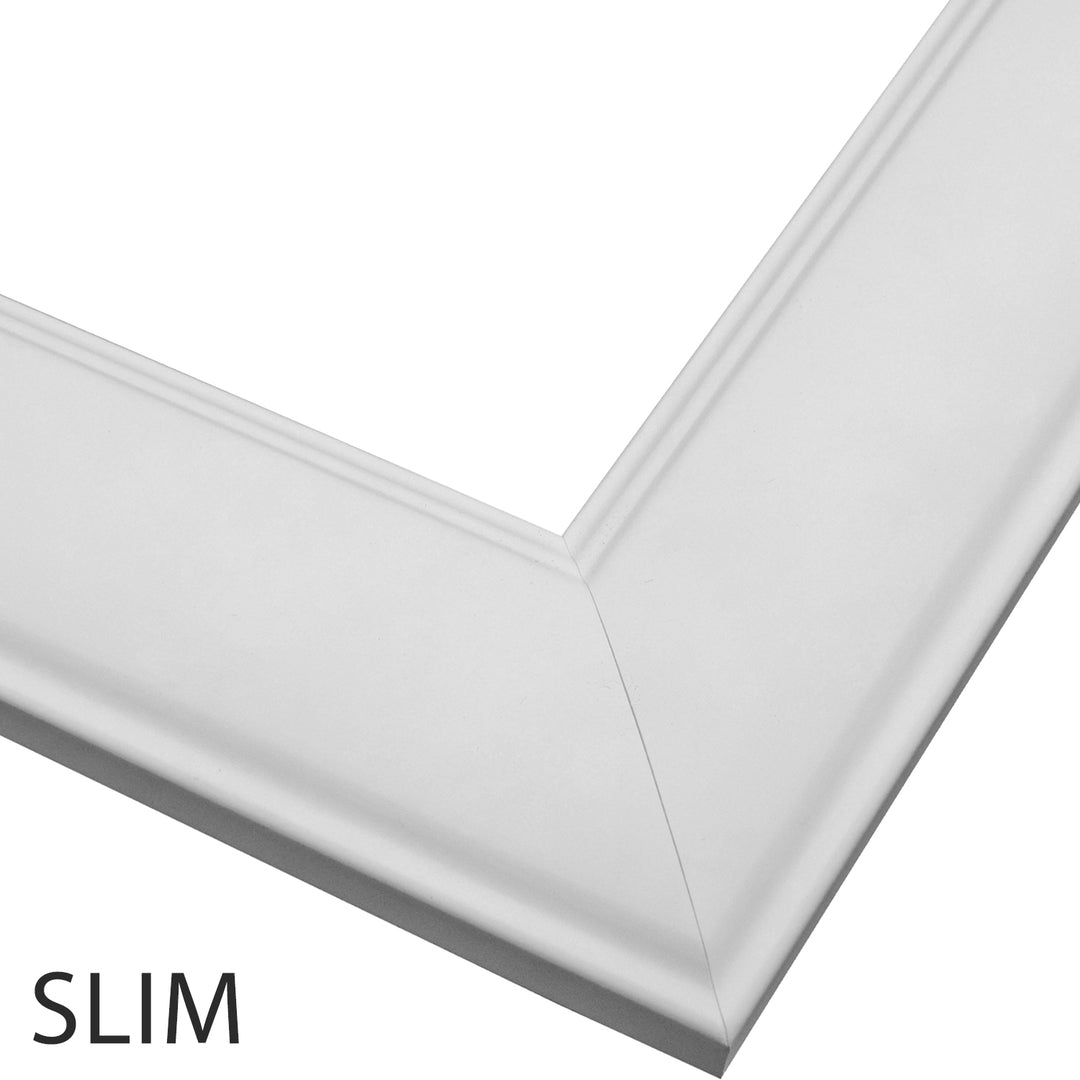 Pemaquid Slim White Frame Corner