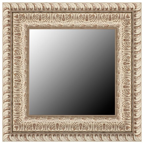 Newport Weathered White Framed Mirror