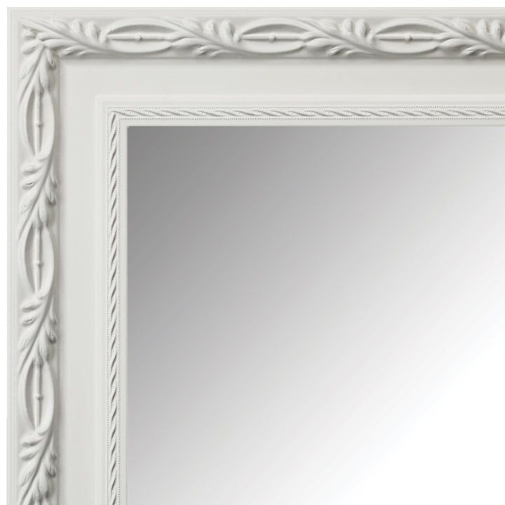 Acadia Dove White Mirror Frame