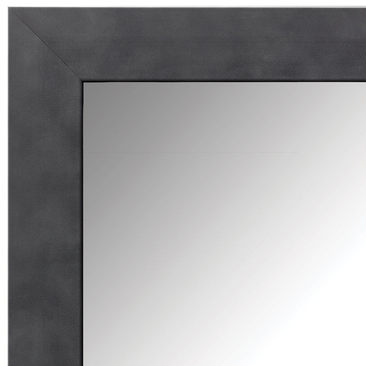Austin Slim Gunmetal Grey Stick-On Frame for Mirror