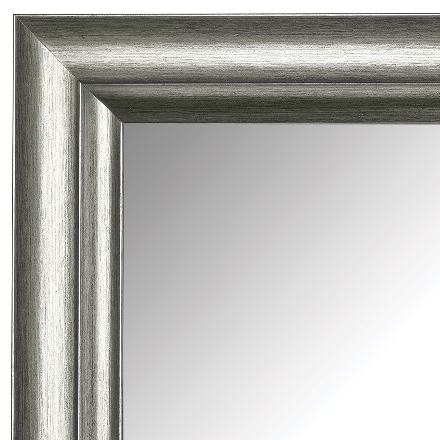 Aged Silver Mirror Frames  Silver Ornate Frames – MirrorMate