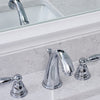 Classic White Mirror Frame With Silver Faucet