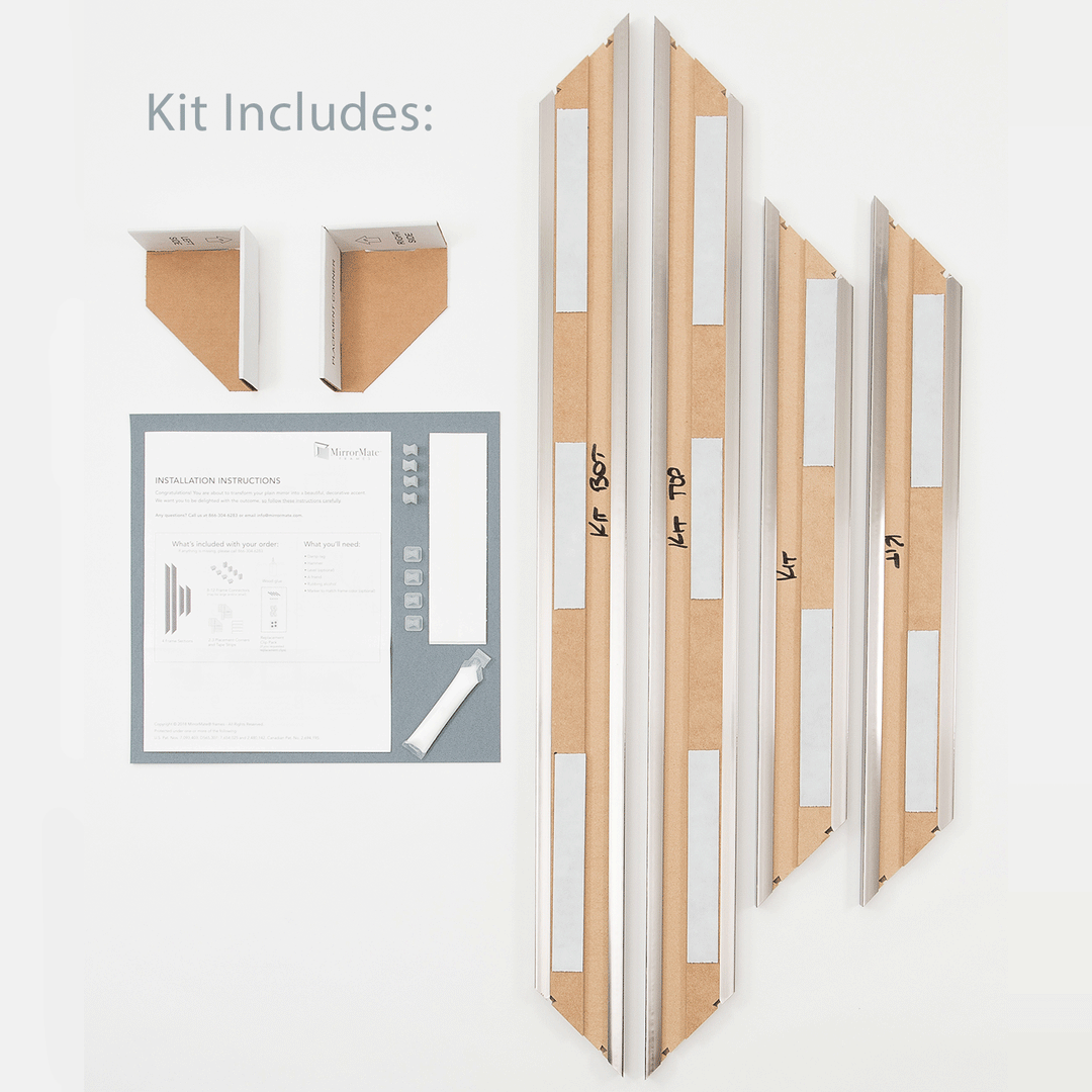 DIY Mirror Framing Kits For Bathroom Mirrors