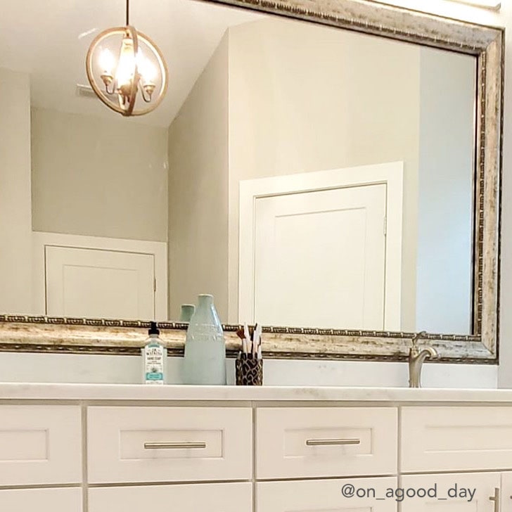Thin Dark Bronze Mirror Frames  Framing Bathroom Mirror – MirrorMate