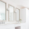 Highline Slim Silver Patina DIY Bathroom Mirror Frame Kits