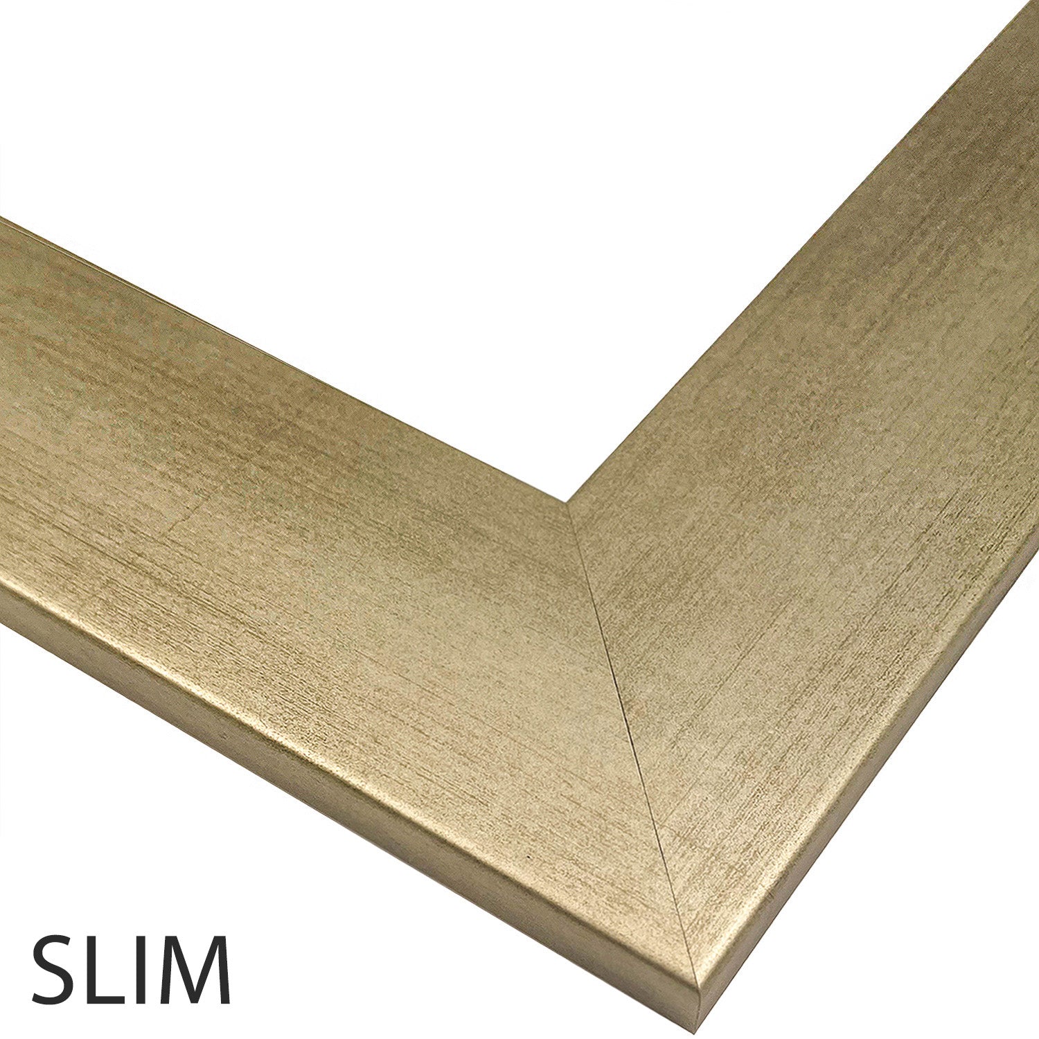 Highline Slim Champagne Gold Mirror Frame MirrorMate