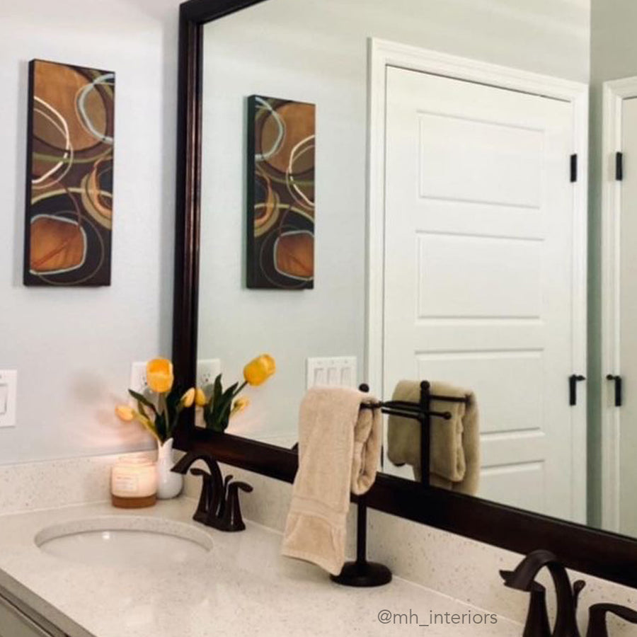 Bronze Mirror Framing Kits Dark Bronze Frames MirrorMate