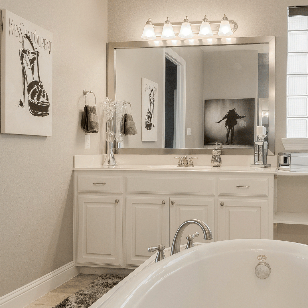 Thin Dark Bronze Mirror Frames  Framing Bathroom Mirror – MirrorMate