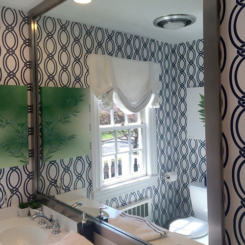 Broadway Slim Brushed Chrome DIY Frames For Bathroom Wall Mirrors