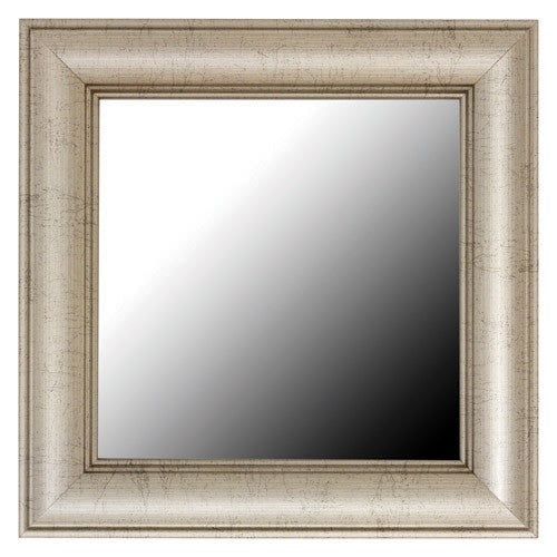Pemaquid Slim Old World Silver Mirror Framed Mirror